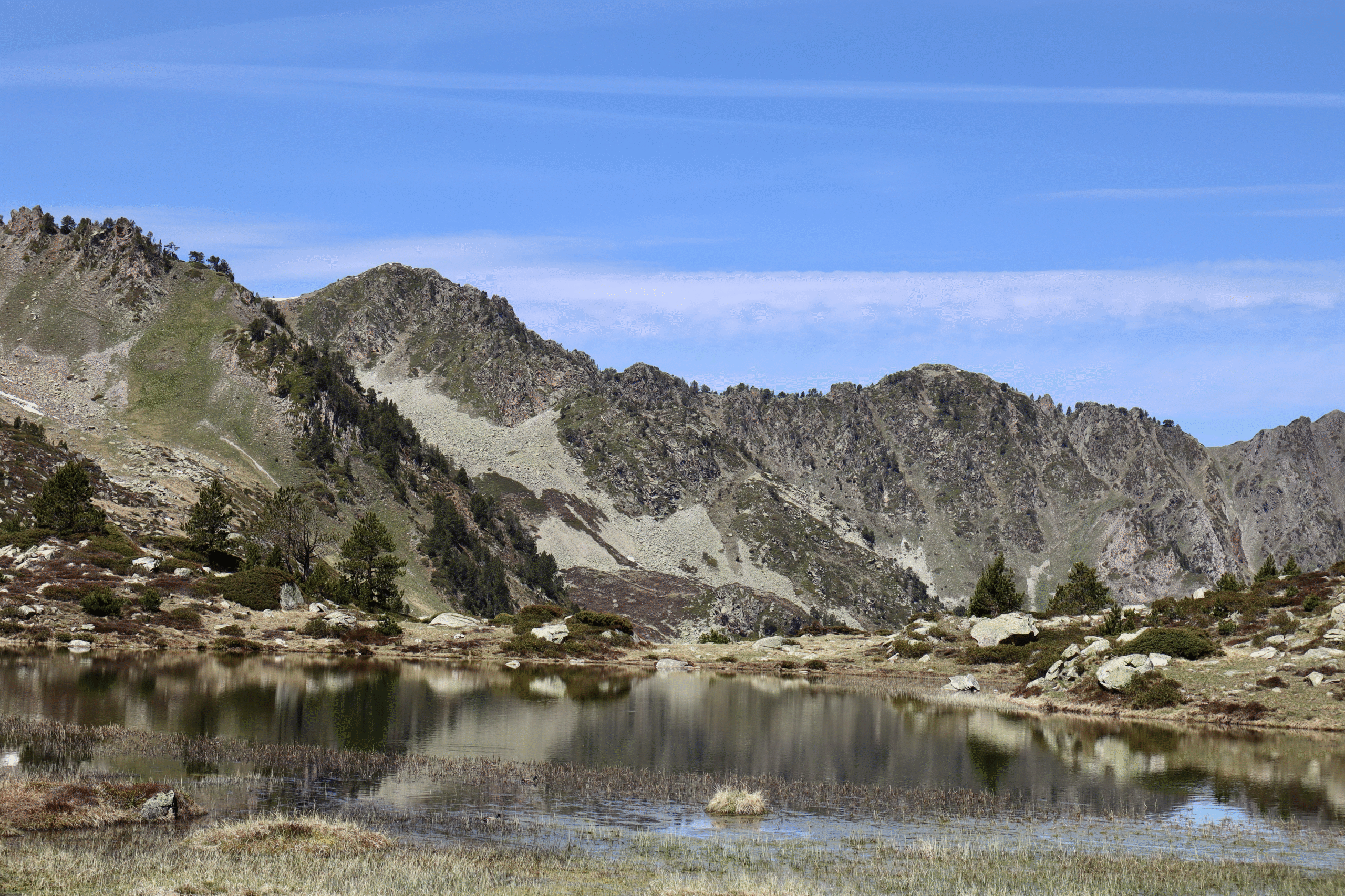 Lac de Tracens à 2 187 m sur le circuit des 3 lacs depuis Barèges